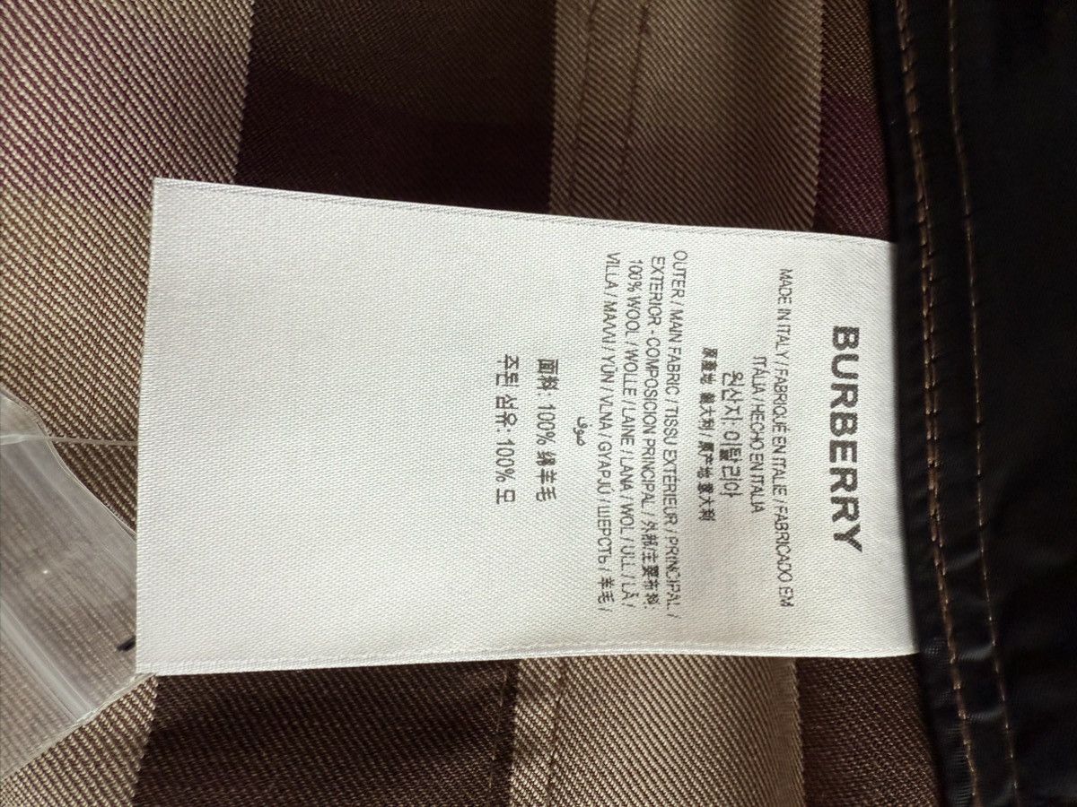 Burberry Burberry Wool Wide-Leg Check Trousers Size 27" / US 4 / IT 40 - 6 Thumbnail