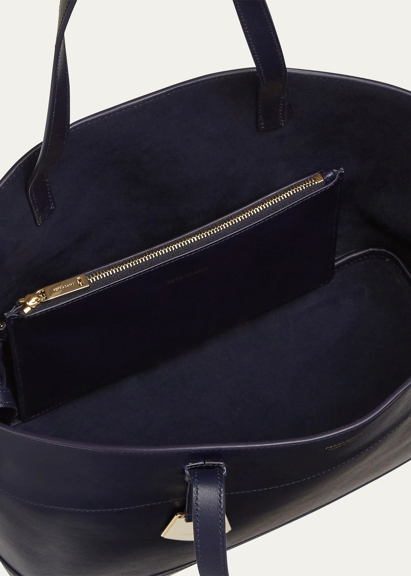 Salvatore Ferragamo o1s1rm0924 Size: OS / Charming Tote Bag in Navy Blue Size ONE SIZE - 4 Thumbnail