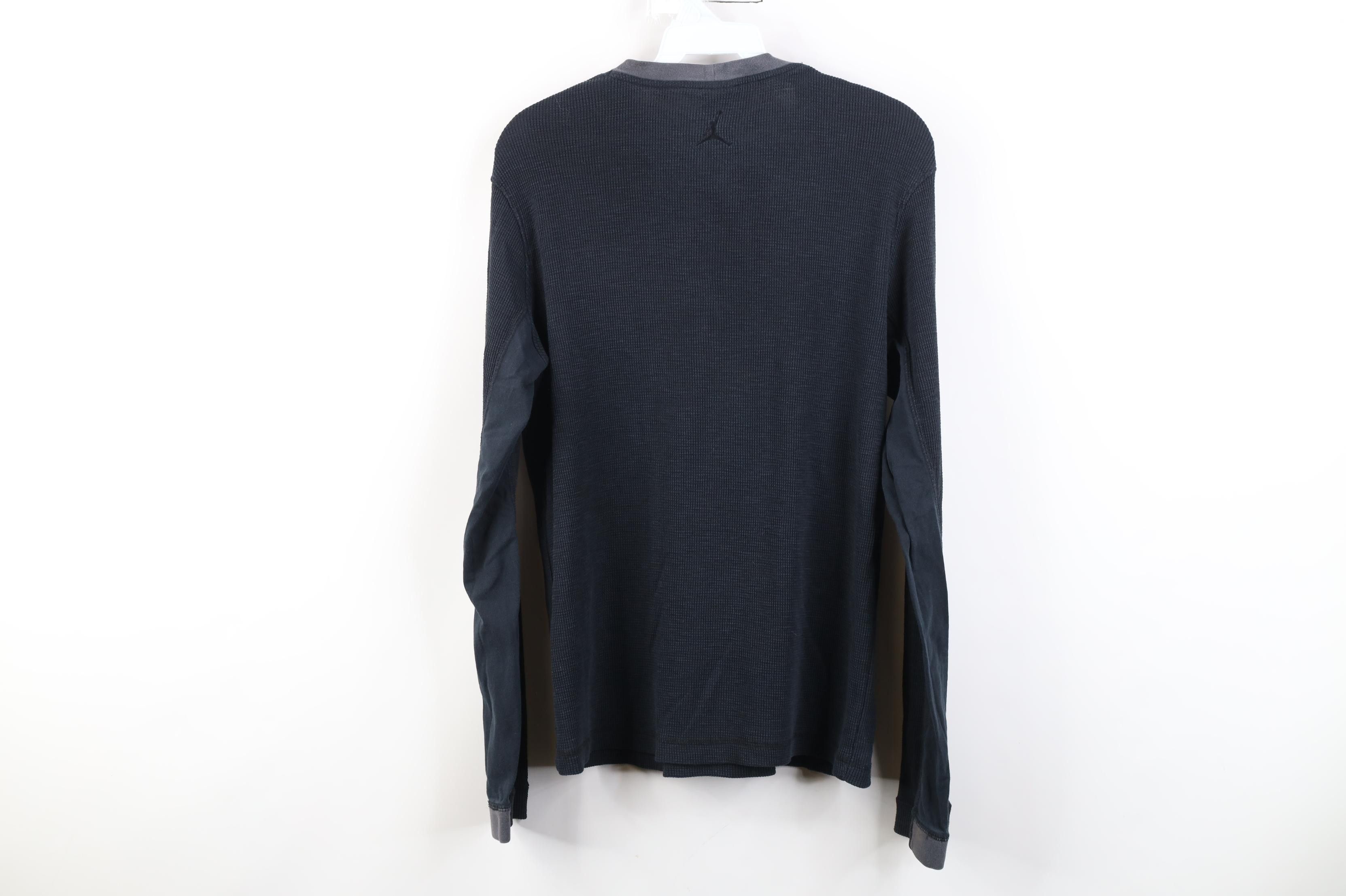 Nike Vintage Y2K Nike Air Jordan Waffle Knit Long Sleeve T-Shirt Size US M / EU 48-50 / 2 - 13 Thumbnail