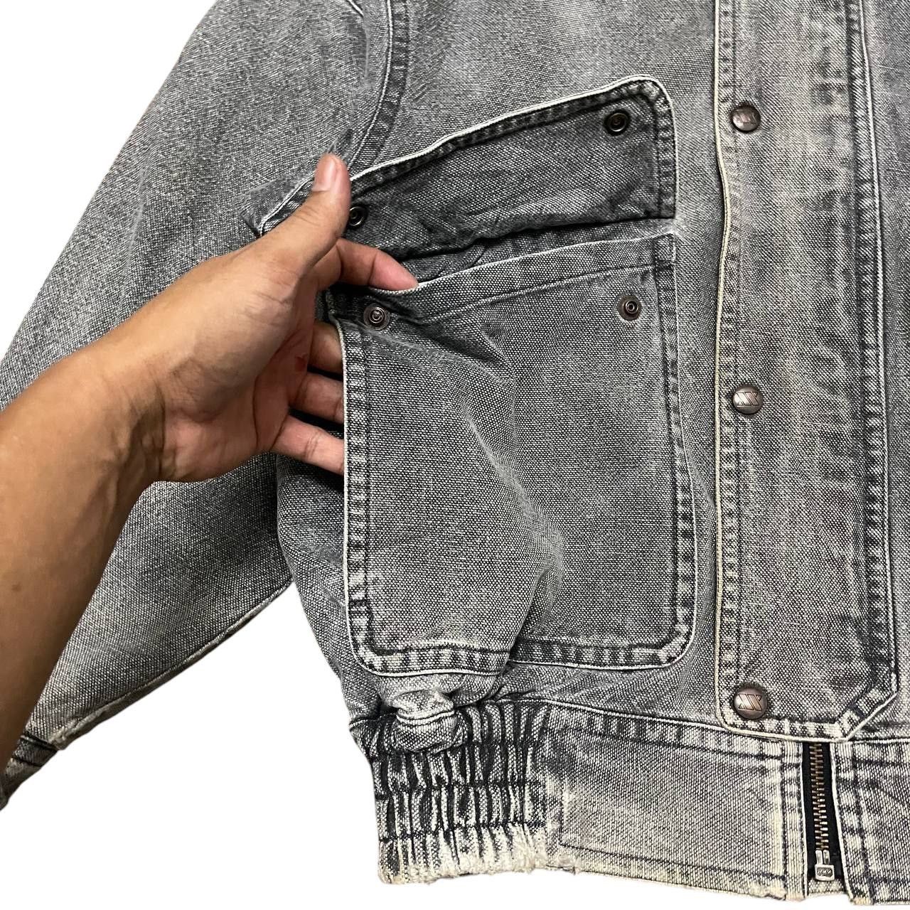 Japanese Brand Vintage IXI:Z Denim Jacket Emergency Pocket Distressed Size US M / EU 48-50 / 2 - 8 Thumbnail
