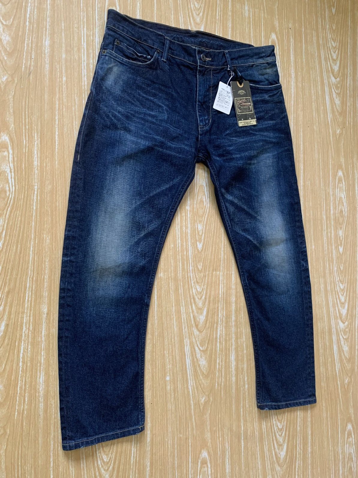 Designer × Japanese Brand 🔥 291295 Homme Japanese Brand Denim Pants New With Tag Size US 34 / EU 50 - 4 Thumbnail