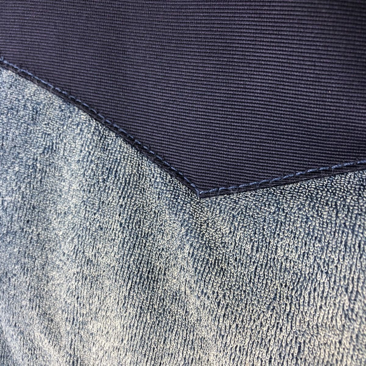 Japanese Brand Puffer Jacket Thrashed Fade Blue Indigo by Bayflow Size US M / EU 48-50 / 2 - 9 Thumbnail