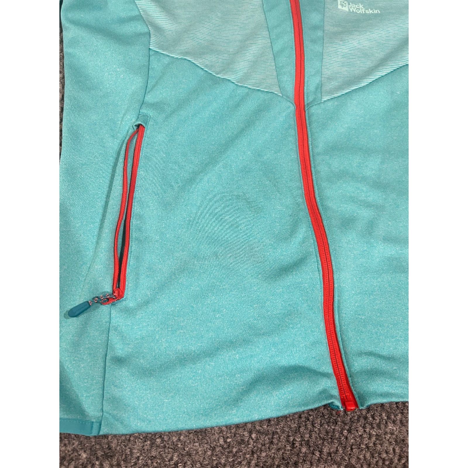 Jack Wolfskin Jack Wolfskin jacket womens XXL teal aqua zip up softshell outdoor hiking Size XXL / US 16-18 / IT 52-54 - 7 Thumbnail