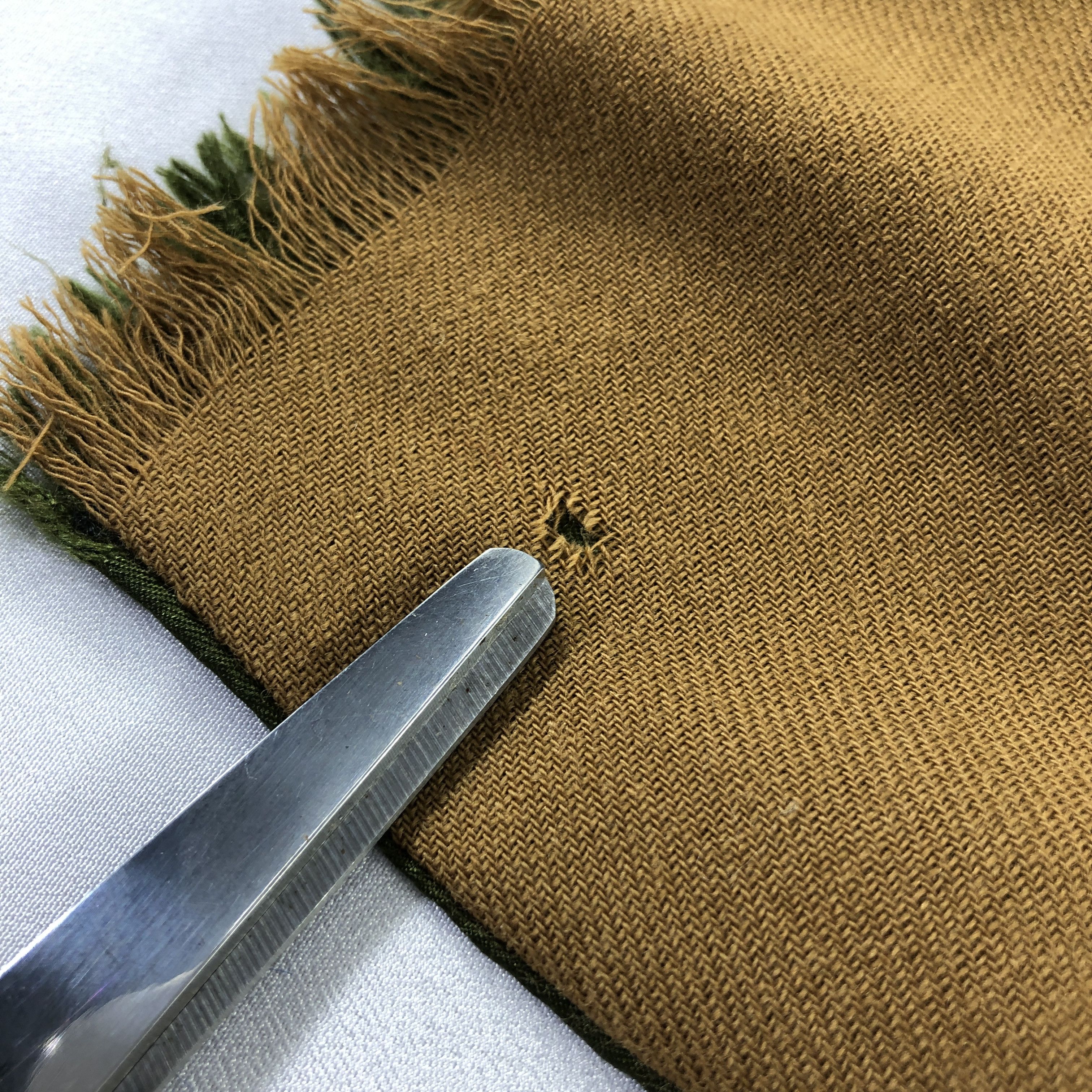 Vintage Vintage Gingham Silk/Wool Scarf Muffler Neckwear V2959 Size ONE SIZE - 9 Thumbnail