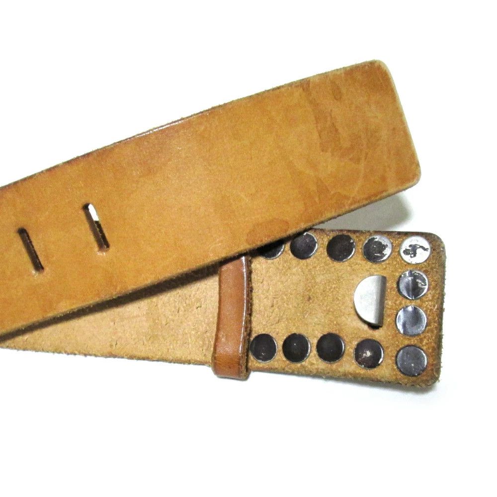 Yohji Yamamoto Yohji Yamamoto POUR HOMME Studded Leather Belt Size ONE SIZE - 5 Thumbnail