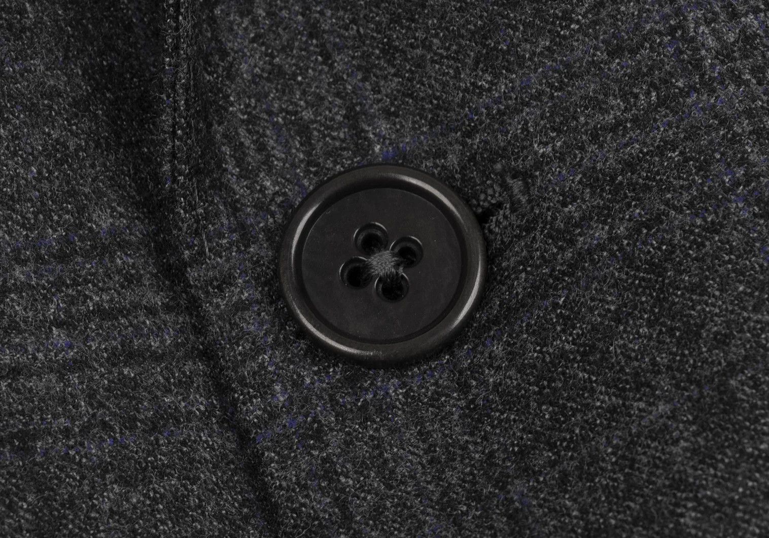Armani Collezioni Wool Glen Check Peak Lapel Double Jacket in Charcoal Navy Size US XXS / EU 40 - 9 Thumbnail