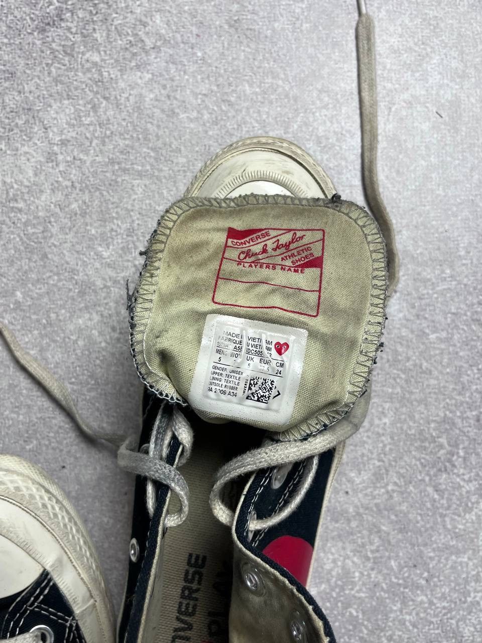 Comme des Garcons × Converse × Vintage Vintage Play Comme Des Garcons x Converse Chuck Taylor UK 5 Size US 7.5 / IT 37.5 - 10 Thumbnail