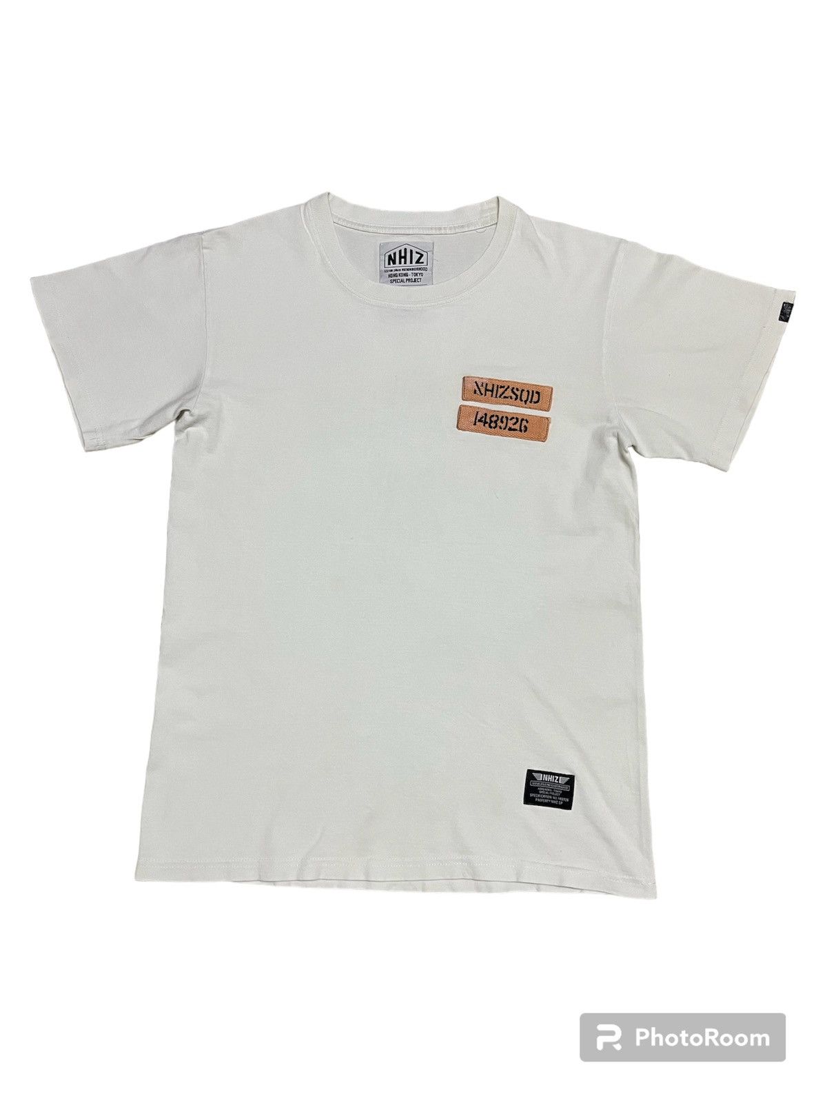 image of Nhiz Neighborhood X Izzue Plus Tee in White, Men's (Size Medium)