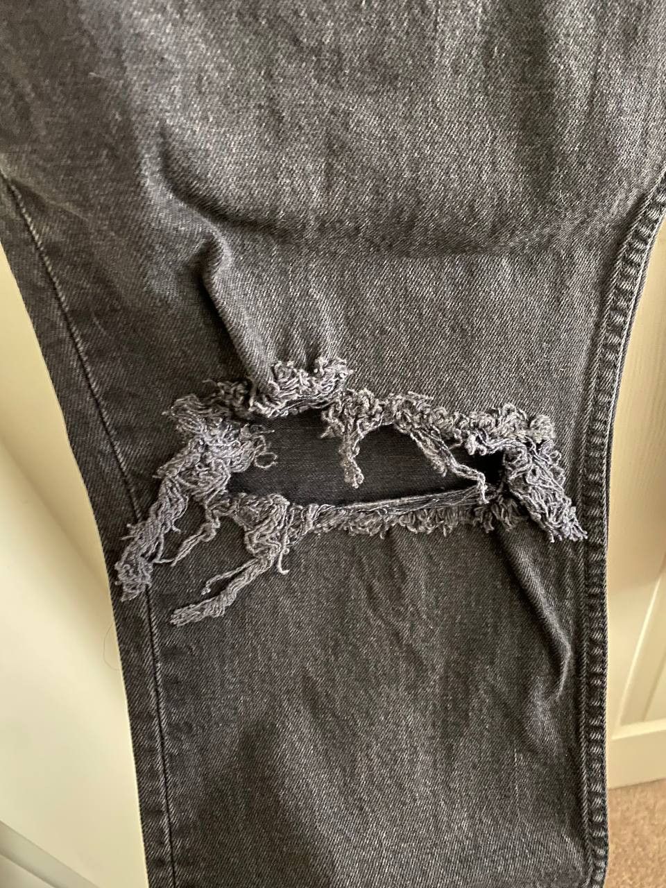 Abercrombie & Fitch The 90s Straight Ultra High Rise Black Size 28" / US 6 / IT 42 - 3 Thumbnail