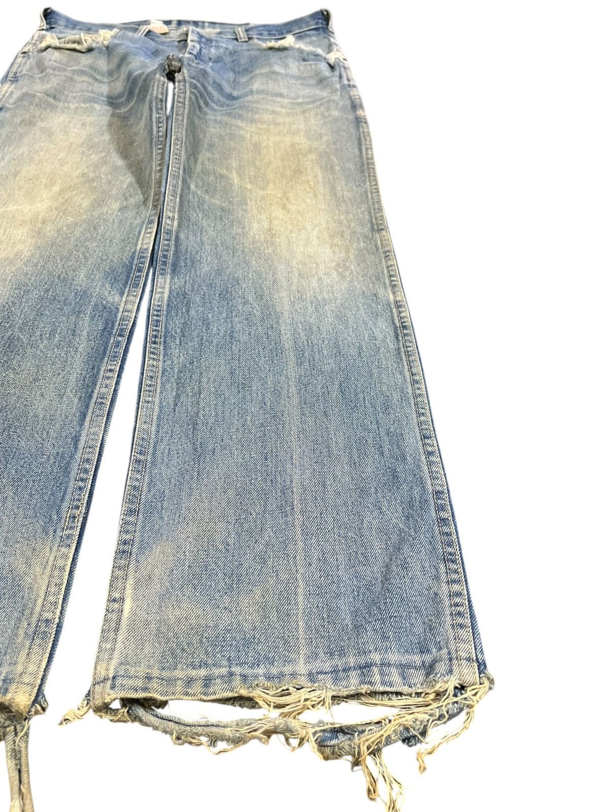 Calvin Klein × Calvin Klein 205W39NYC × Vintage Vintage Calvin Klein Mudwash Ripped Denim Size US 35 - 4 Thumbnail
