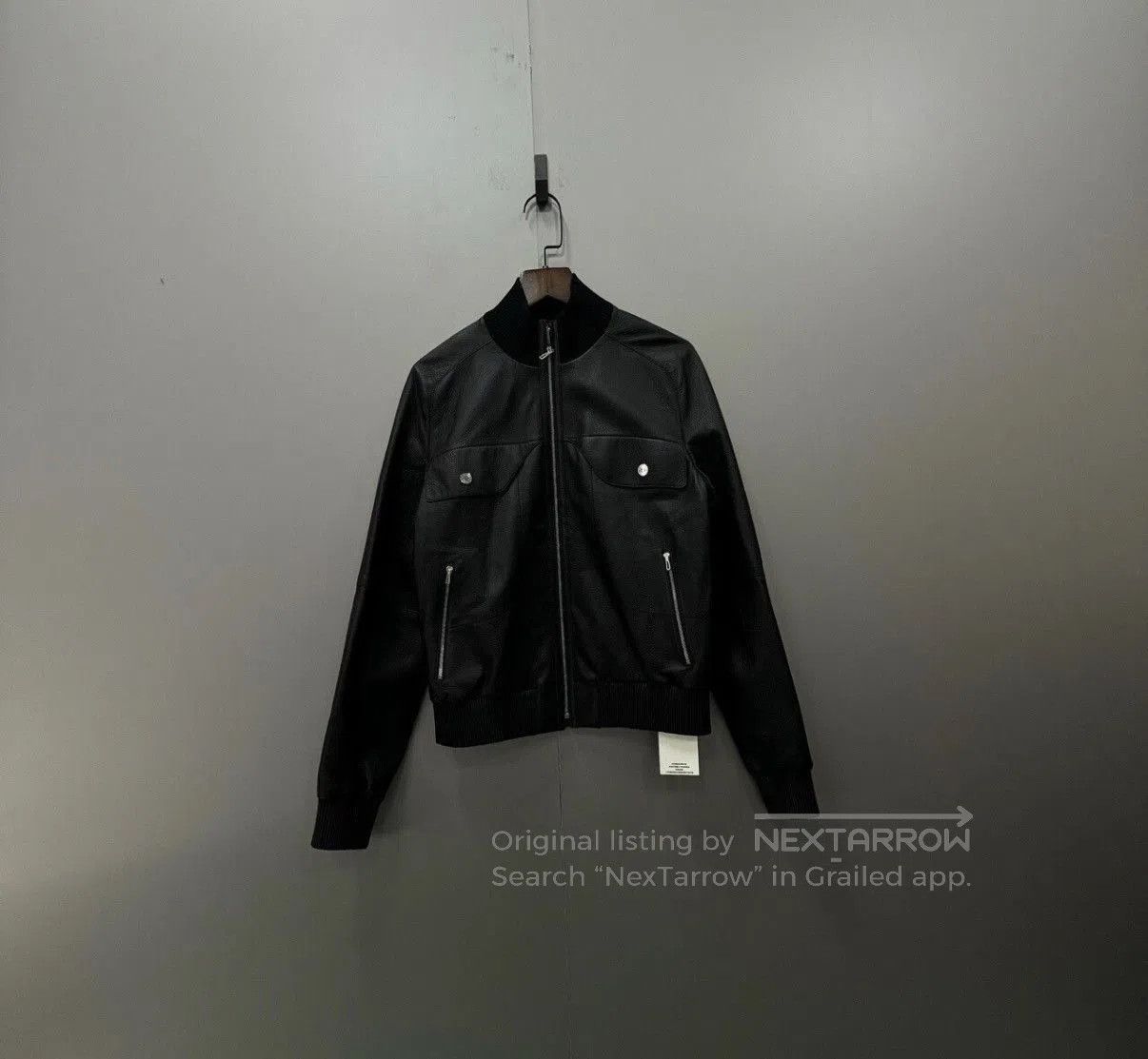 Hermes Black Leather Zip. Size US XS / EU 42 / 0 - 1 Thumbnail
