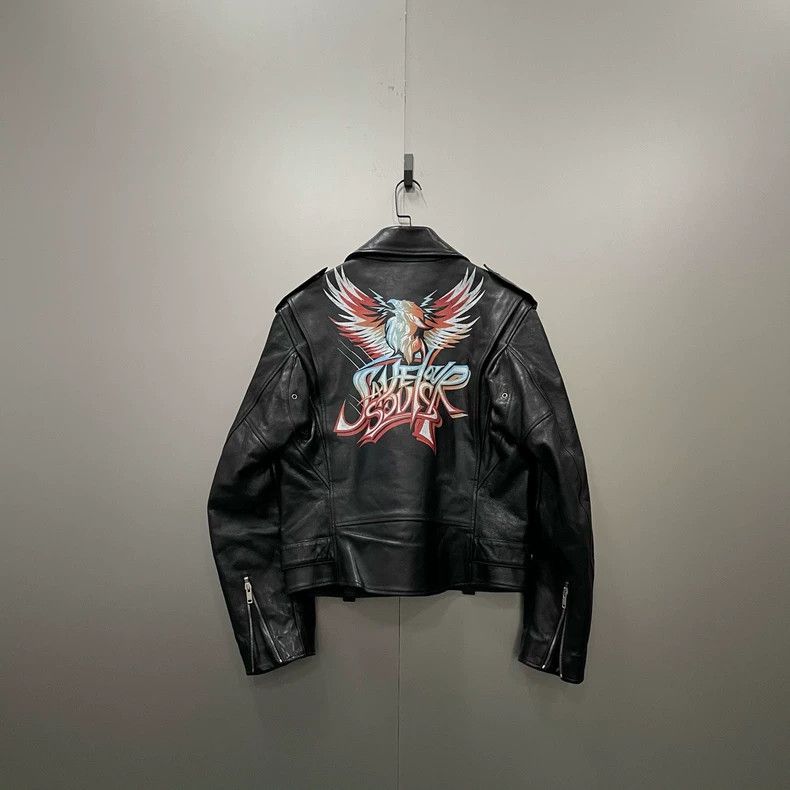 Givenchy Givenchy Animal Print Graffiti Leather Jacket 2506-Nextarr Size US XL / EU 56 / 4 - 1 Thumbnail
