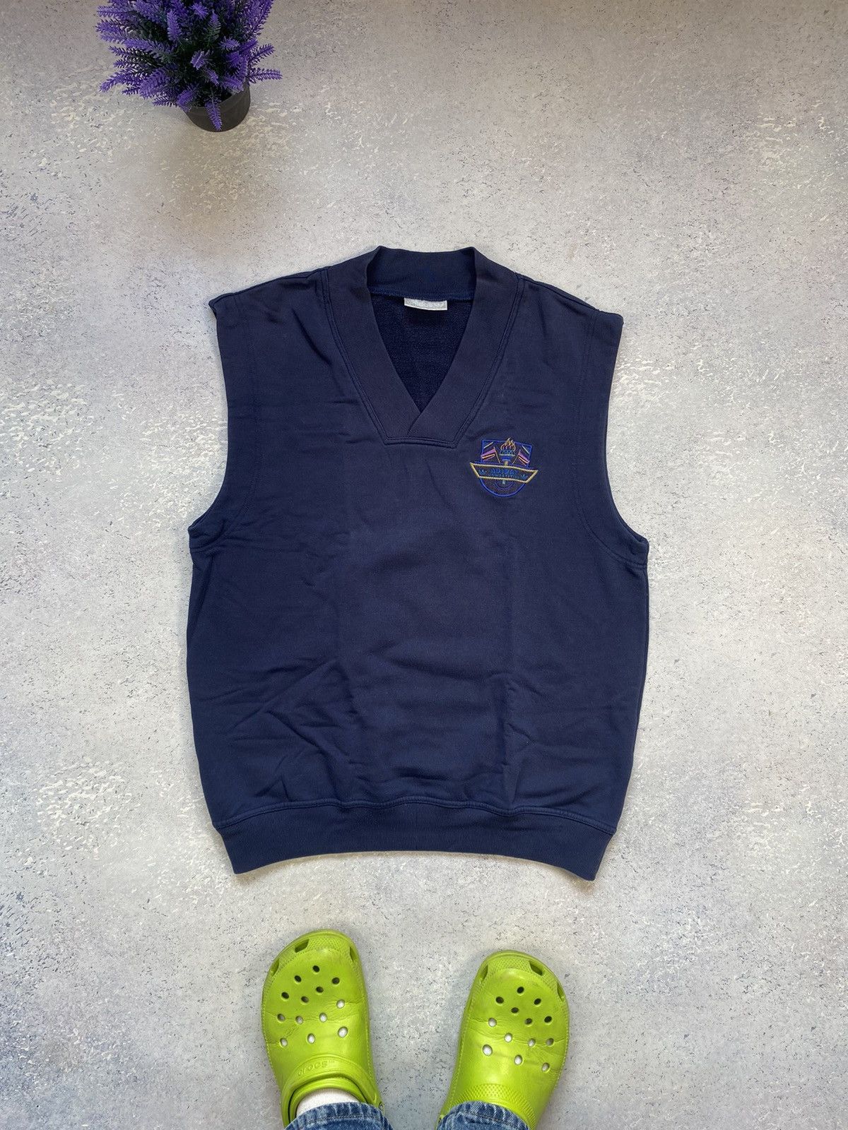 Adidas × Vintage Vintage Adidas Olympic Vest With Flame Size US M / EU 48-50 / 2 - 2 Thumbnail