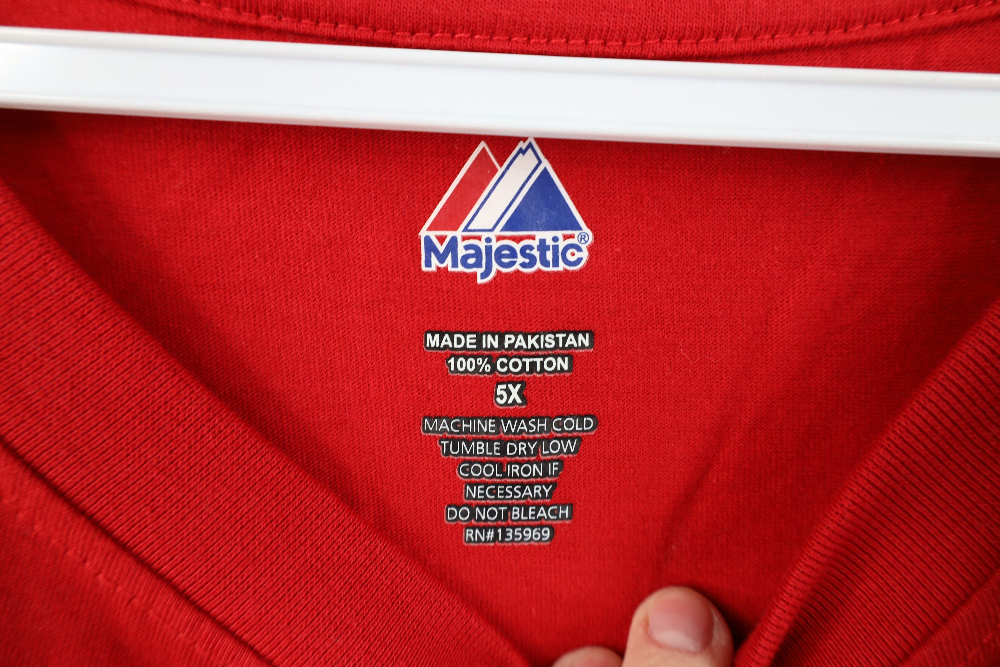 Majestic Deadstock Vintage Y2K Majestic Hockey Long Sleeve T-Shirt Size US XXL / EU 58 / 5 - 12 Thumbnail