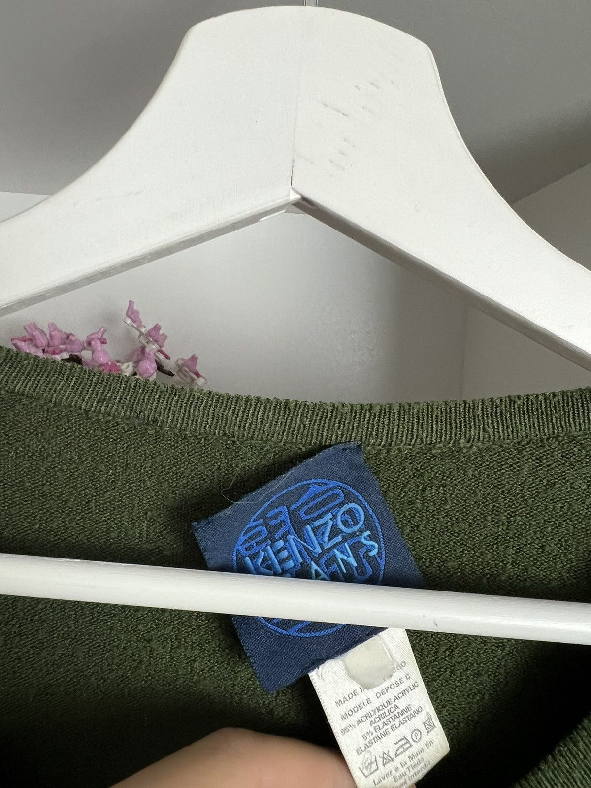 Designer × Kenzo × Vintage Vintage y2k Kenzo Jeans cottagecore cropped cardigan sweater Size M / US 6-8 / IT 42-44 - 5 Thumbnail