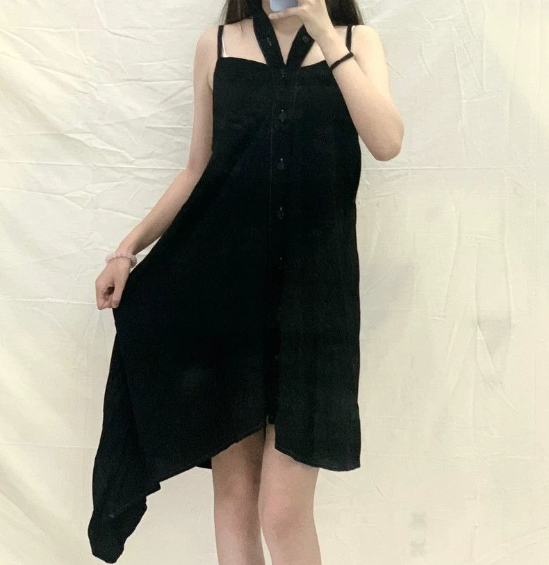 Yohji Yamamoto Yohji Yamamoto size 3 Irregular halter dress 2503-Nextarrow Size M / US 6-8 / IT 42-44 - 1 Thumbnail