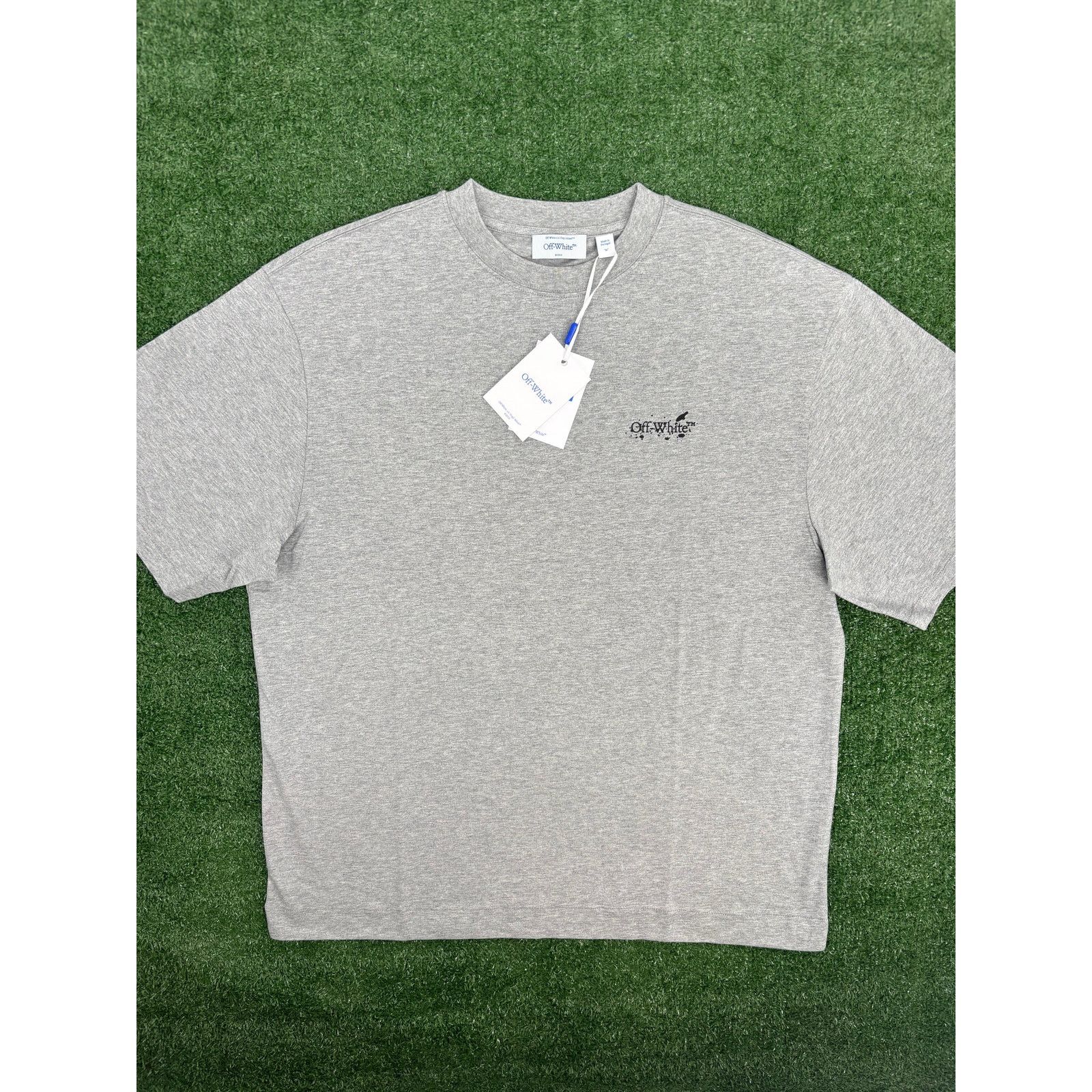 Off-White OFF-WHITE "Paint Splatter Arrows" Grey T-Shirt Size Medium Size US M / EU 48-50 / 2 - 3 Thumbnail