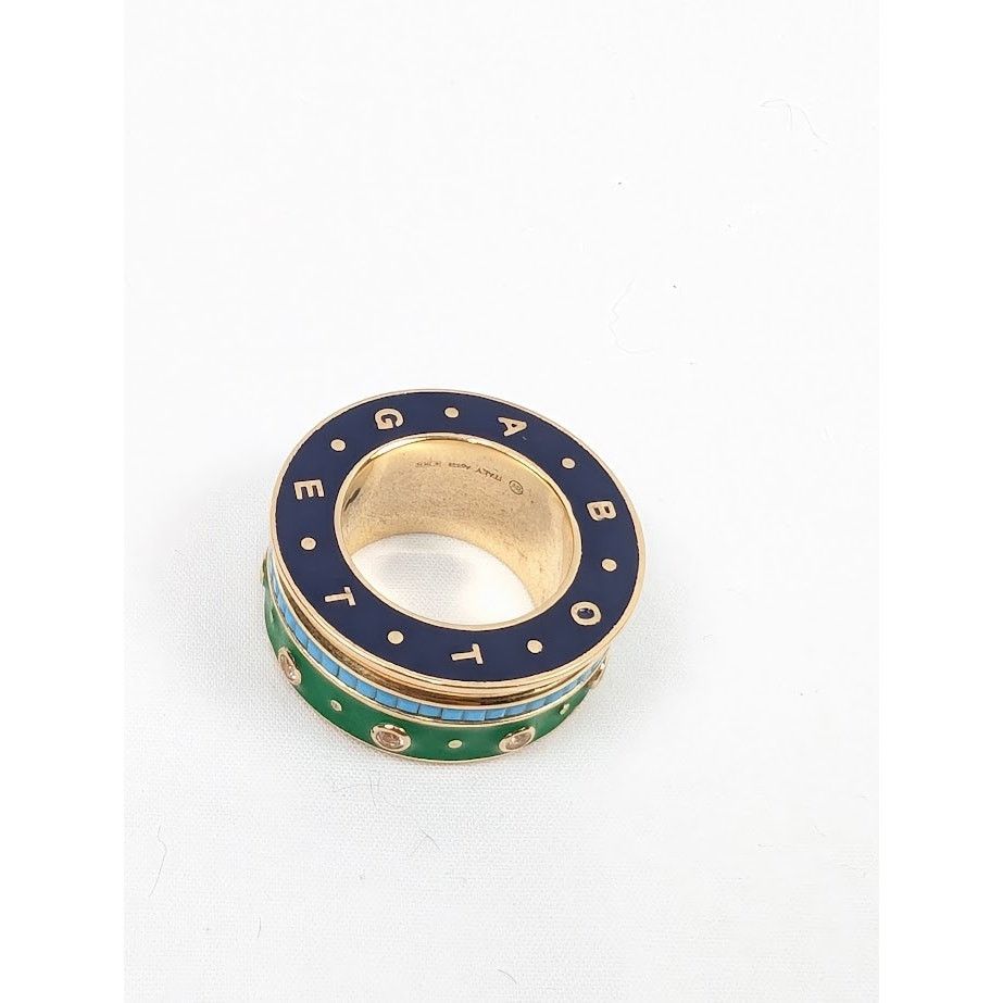 Bottega Veneta o1rshd1 Size: 13 / Ring in Gold Silver Turquoise Size ONE SIZE - 5 Thumbnail