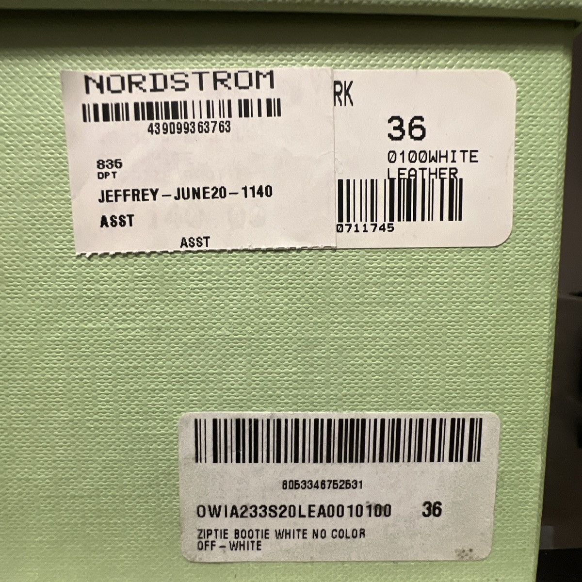 Off-White × Virgil Abloh Off-White Virgil Abloh Leather Zip Tie Pointed Toe Bootie 36 Size US 5.5 / IT 35.5 - 22 Thumbnail