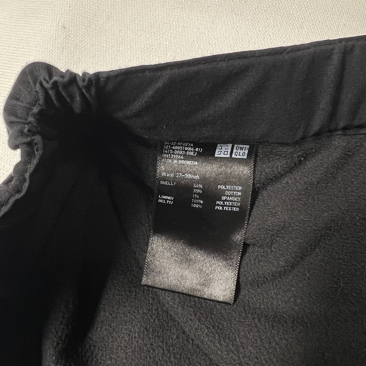 Uniqlo Uniqlo Heat Tech Pants 27-30 Waist Black Belt Ripstop Cargo Size US 30 / EU 46 - 11 Thumbnail