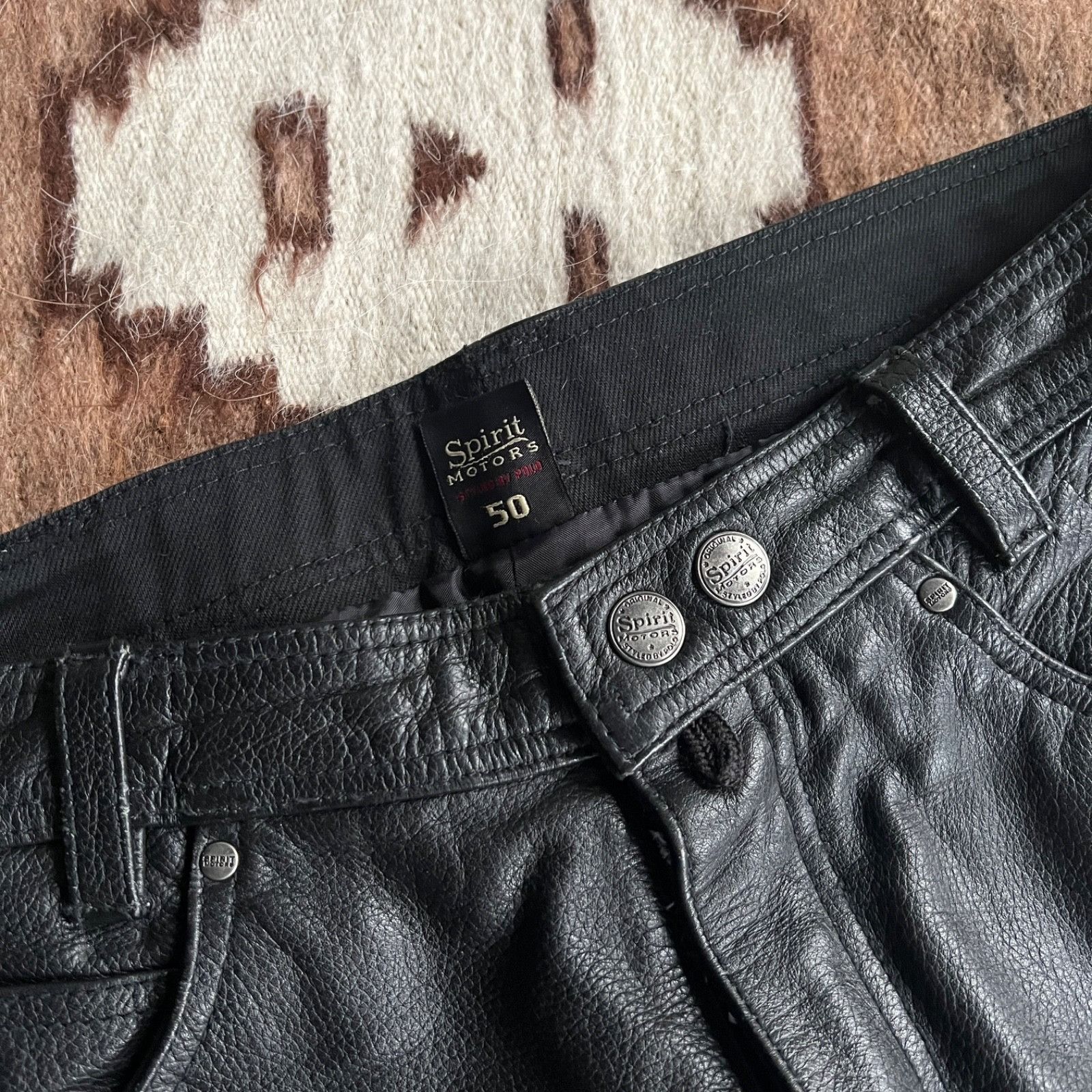 Leather Spirit Motors Leather Motorcycle Biker Pants 9791AC Size US 32 / EU 48 - 8 Thumbnail