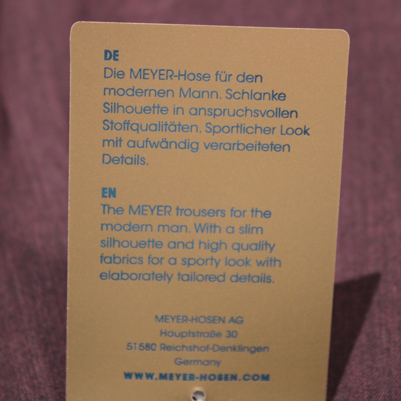 Other Meyer New with tags Dress Pants Size 42 US In Purple Size US 42 / EU 58 - 4 Thumbnail