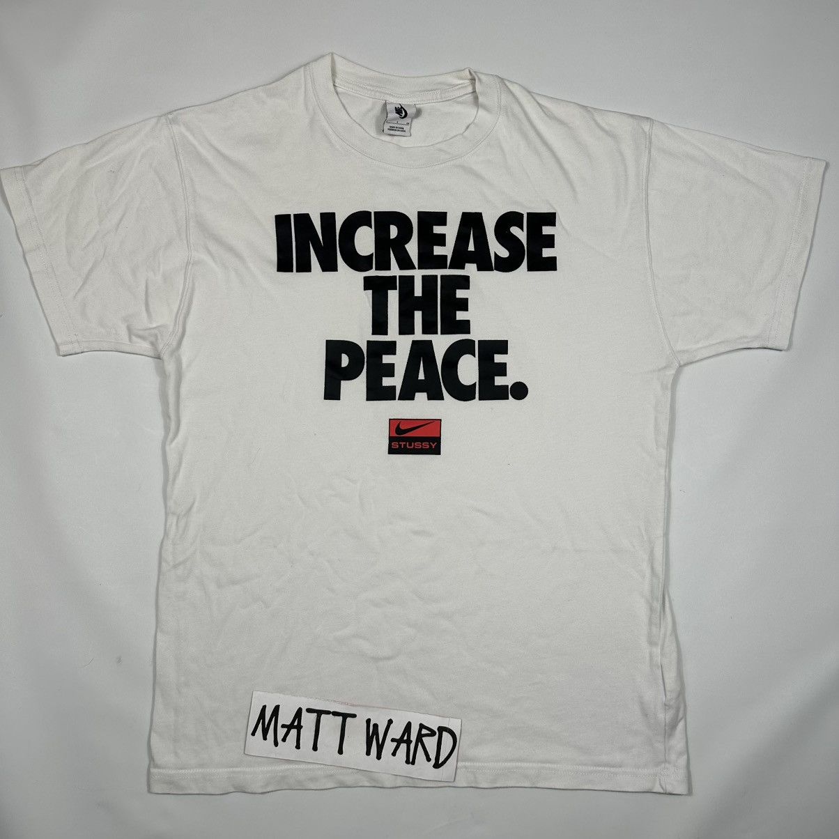 Nike × Streetwear × Stussy Nike Stussy Increase The Peace Tee