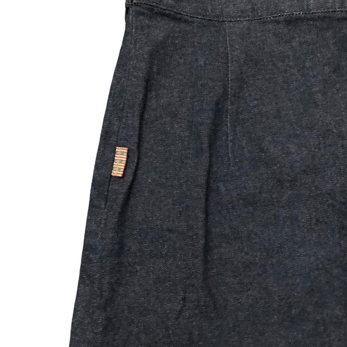 Burberry Vtg Burberry Blue Label Indigo Denim Mini Skirt W24x16 Size 24" / US 00 / IT 34 - 5 Thumbnail