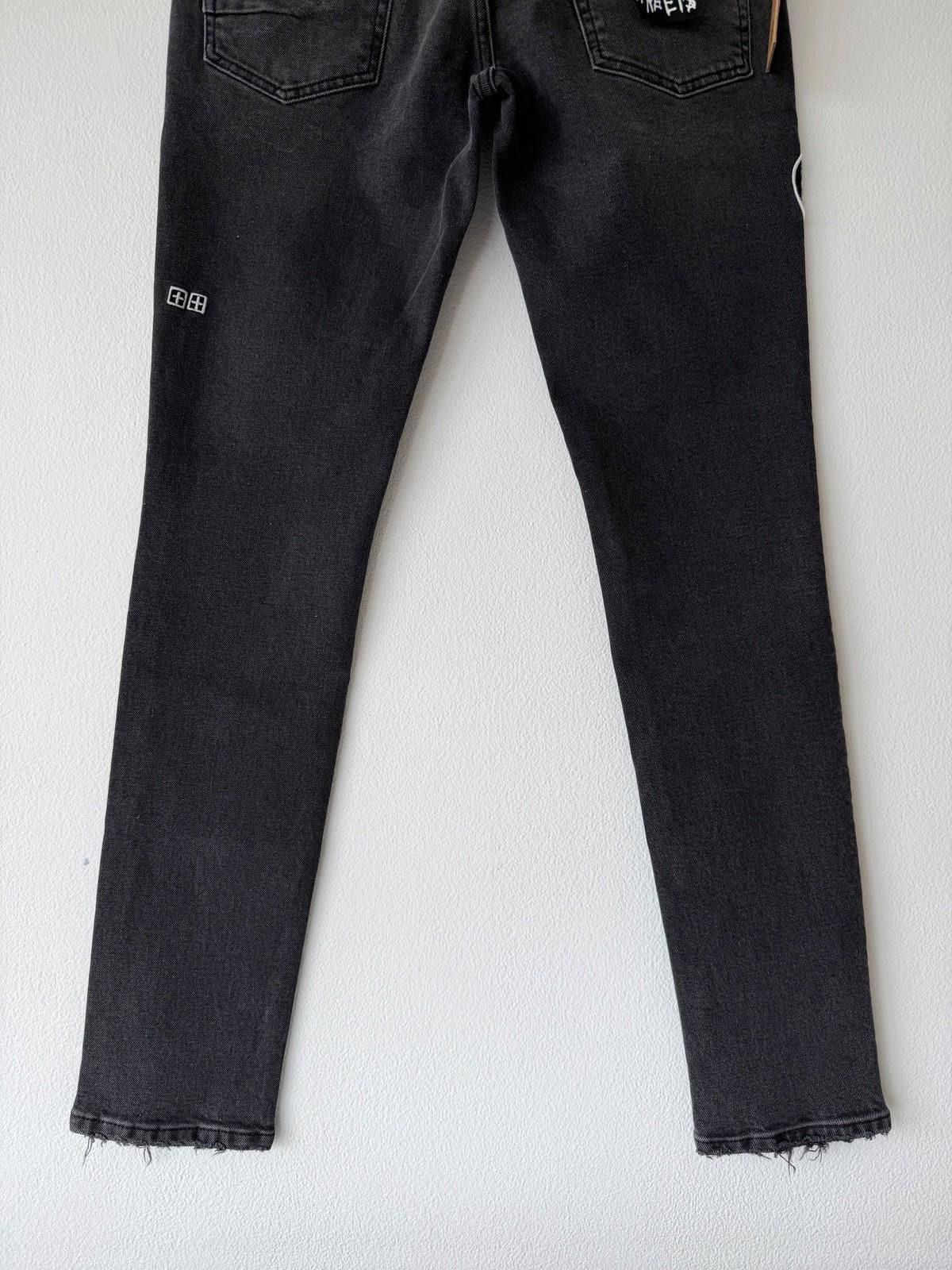 Ksubi new Ksubi mens jeans van winkle roadhouse black patched 32 Size US 32 / EU 48 - 7 Thumbnail