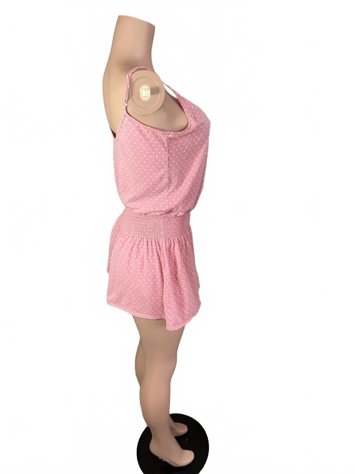 Unknown London Pink Polka Dot Sleeveless Dress. small. Size 28" / US 6 / IT 42 - 6 Thumbnail