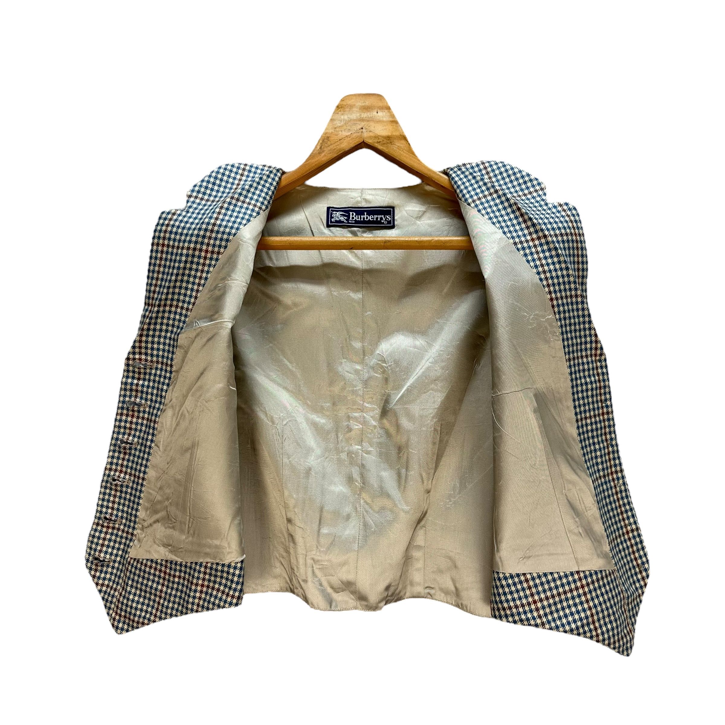 Burberry Burberrys Made In Usa Checked Silk Inner Vest #A6-0169 Size S / US 4 / IT 40 - 4 Thumbnail