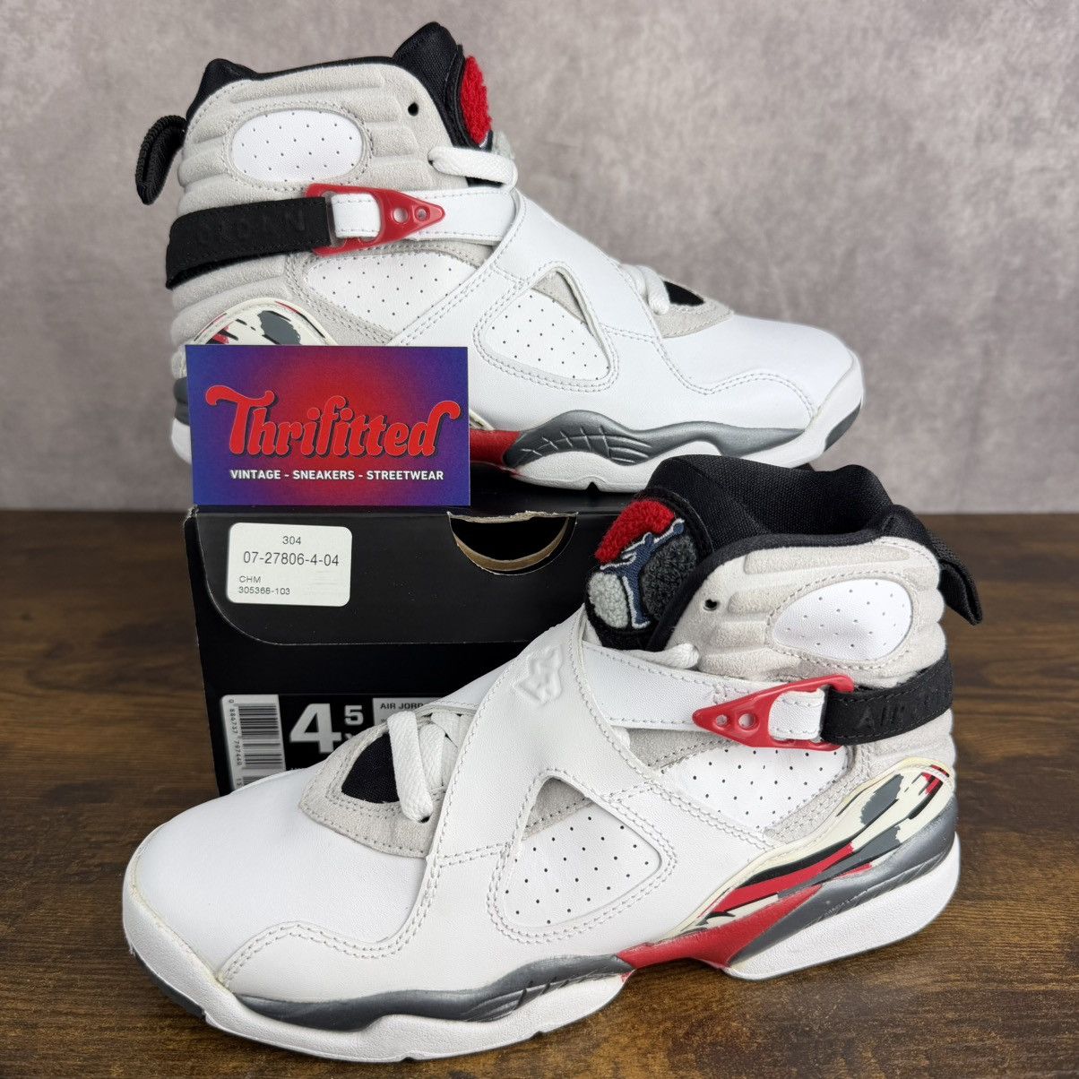 Jordan Brand Air Jordan 8 Retro Bugs Bunny Size 4.5 GS / 6W 305368-103 OG Size US 6 / IT 36 - 1 Thumbnail