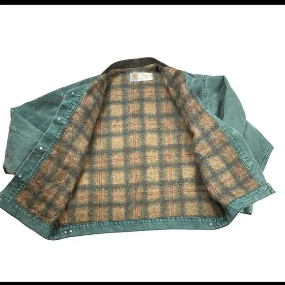 Carhartt Vintage Carhartt Jacket (Light Green) Size US XXL / EU 58 / 5 - 4 Thumbnail