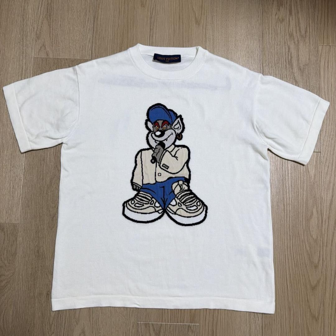 Louis Vuitton Louis Vuitton Graphic Short Sleeve Knit T-Shirt Size US S / EU 44-46 / 1 - 1 Thumbnail