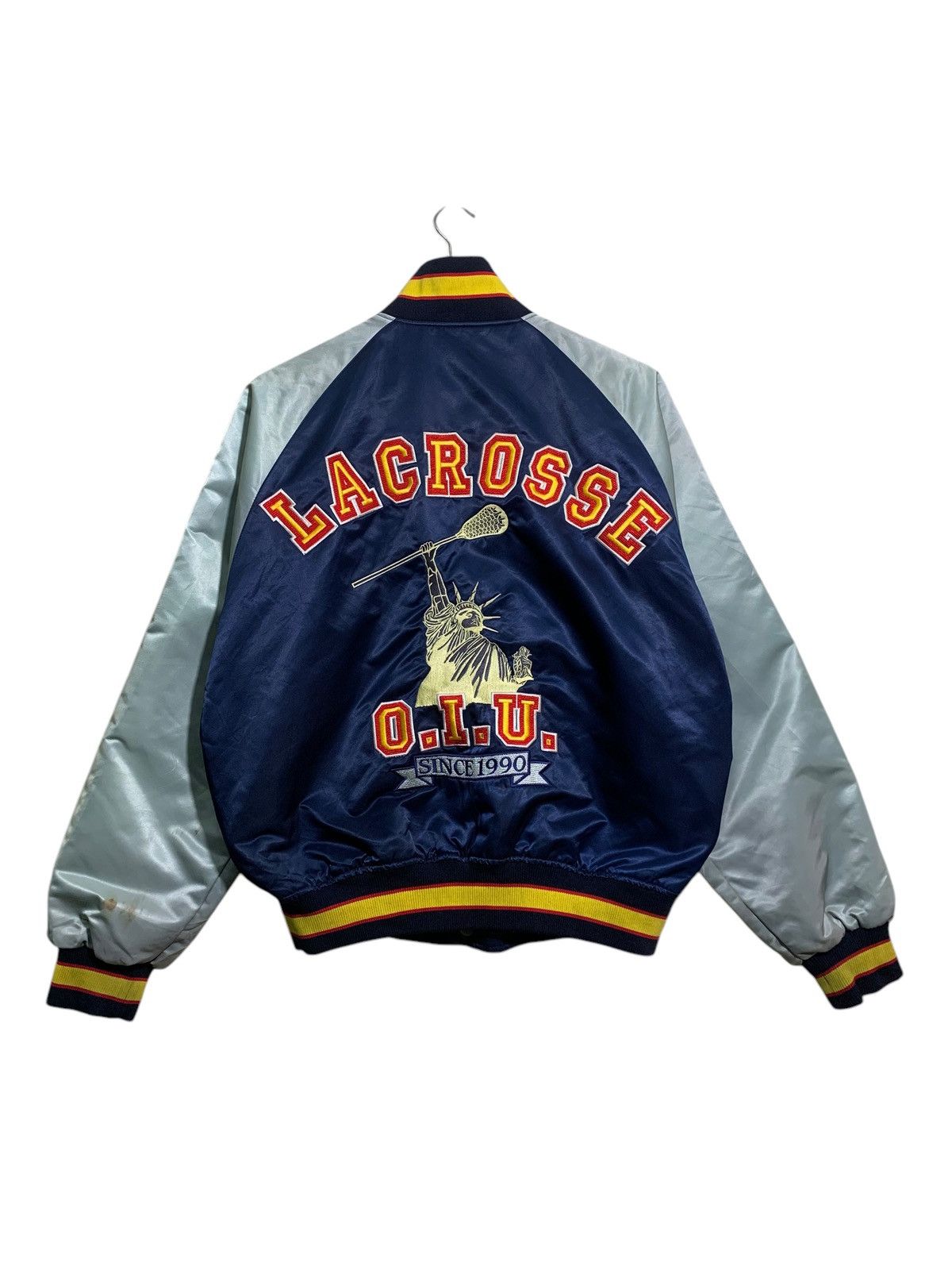 Vintage 🔥VTG LACROSSE COLLAGE BASEBALL JACKETS Size US M / EU 48-50 / 2 - 1 Thumbnail