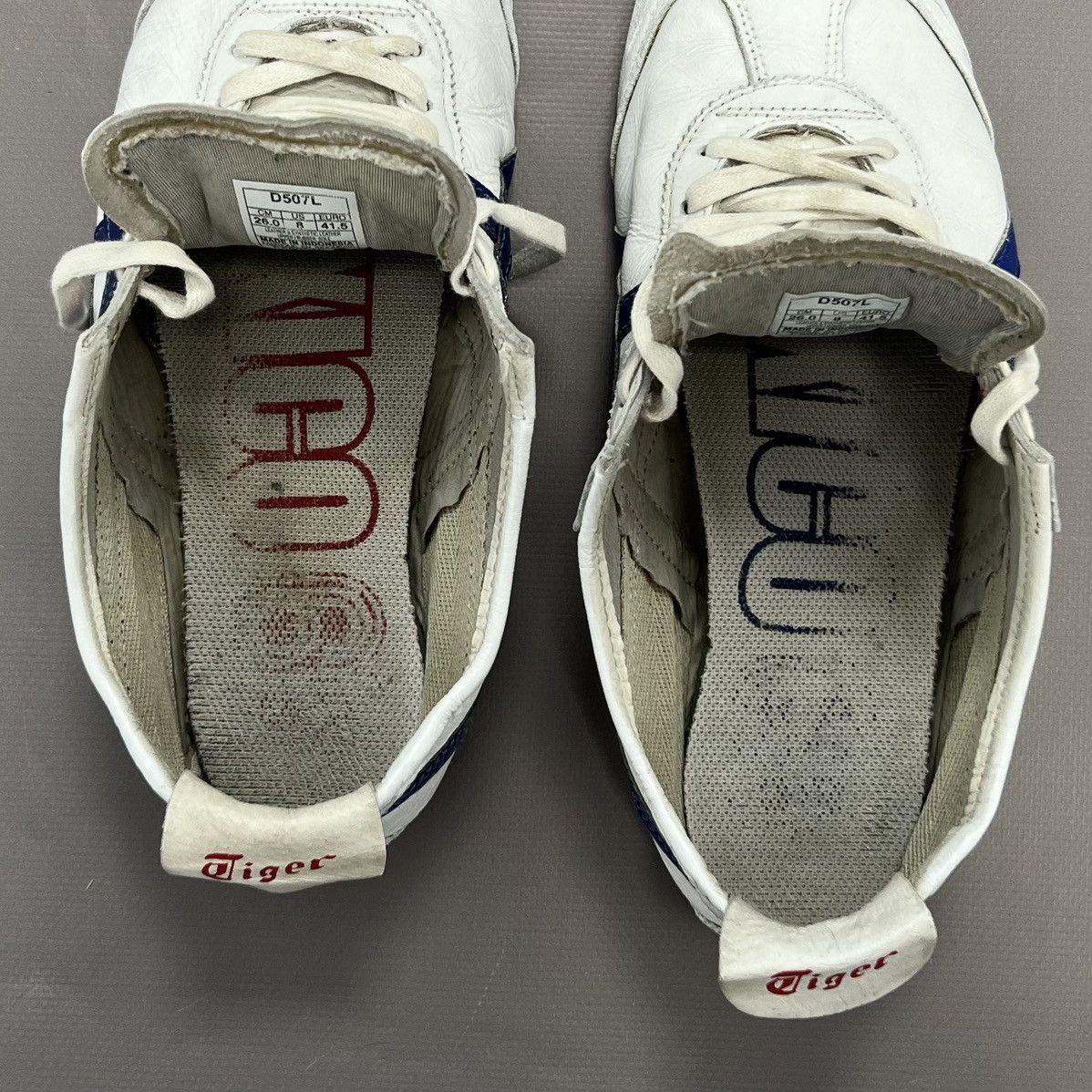 Asics × Japanese Brand × Vintage Asics Tiger Onitsuka Mexico 66 White Leather Sneakers Sz 8 Size US 8 / EU 41 - 16 Thumbnail