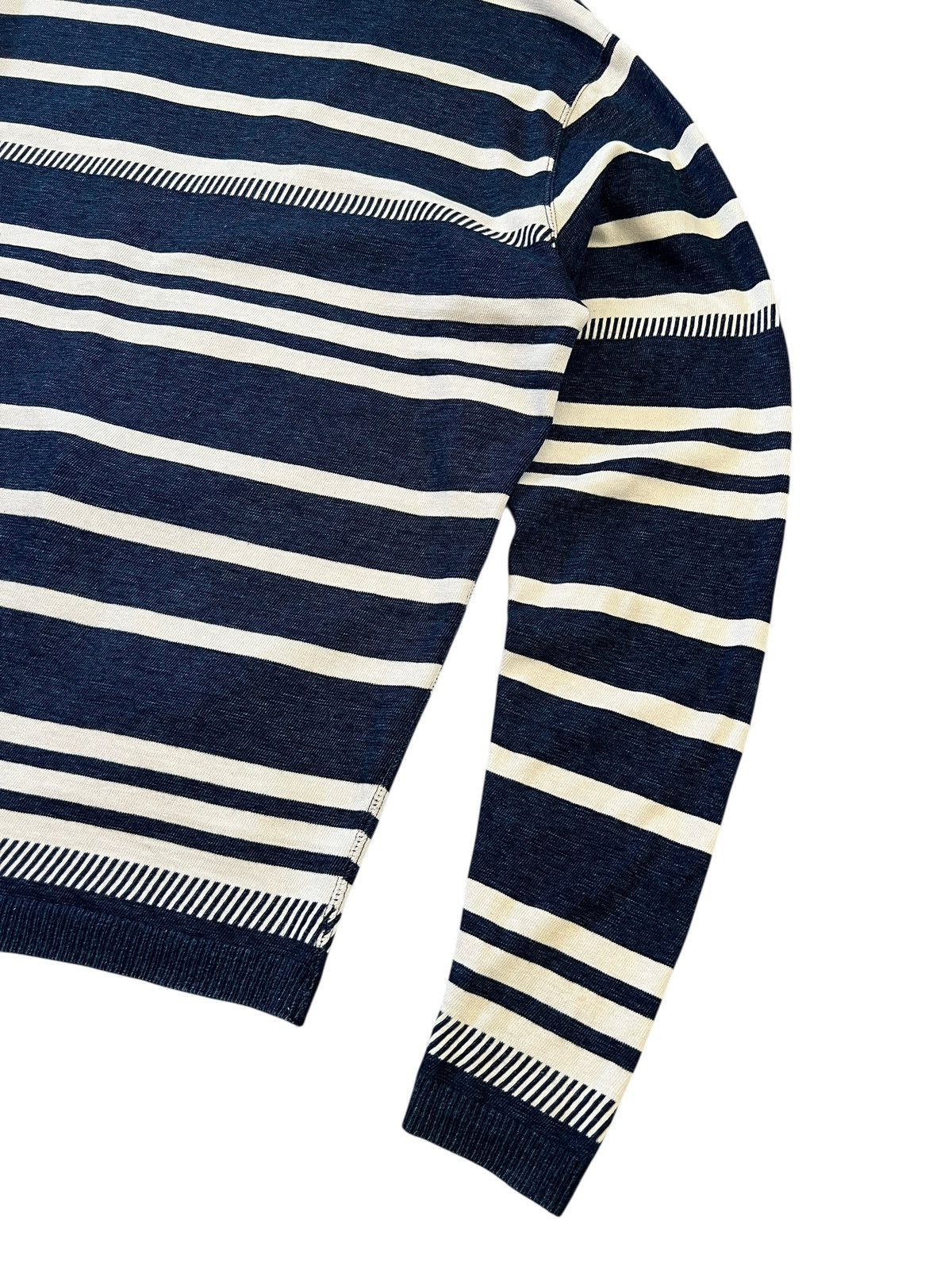 Indigo × Japanese Brand × Remi Relief Remi Relief Stripes Indigo Oversized Cardigan Size US L / EU 52-54 / 3 - 7 Thumbnail