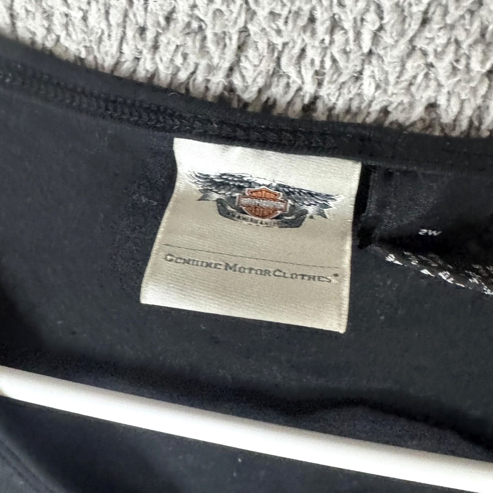 Harley Davidson Harley-Davidson Shirt Womens 2W Black Striped Scoop Neck Graphic Biker Tee Size XS / US 0-2 / IT 36-38 - 7 Thumbnail