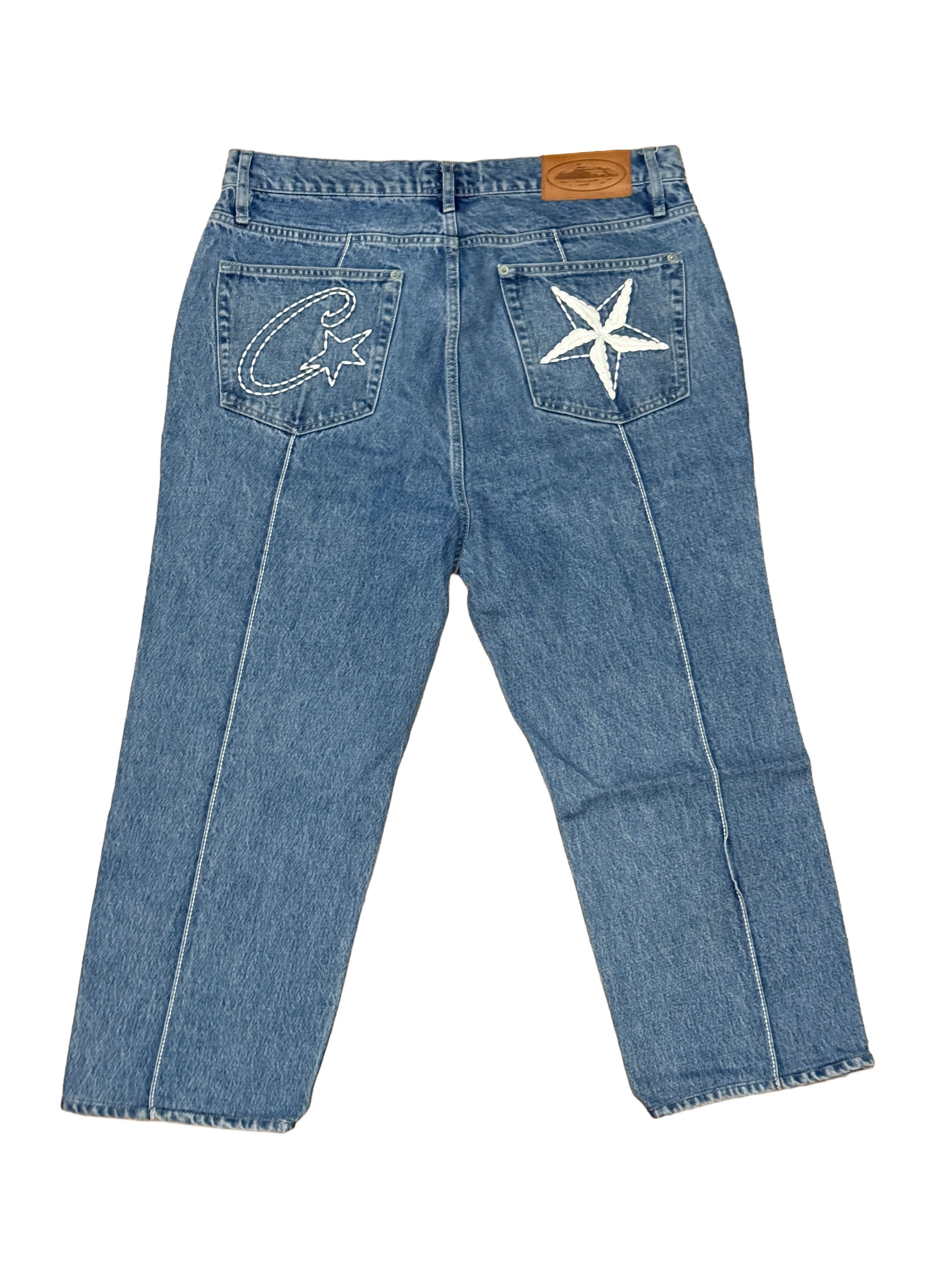 Corteiz Corteiz C-Star Denim Jeans "Washed Blue" XL Size US 38 / EU 54 - 9 Thumbnail