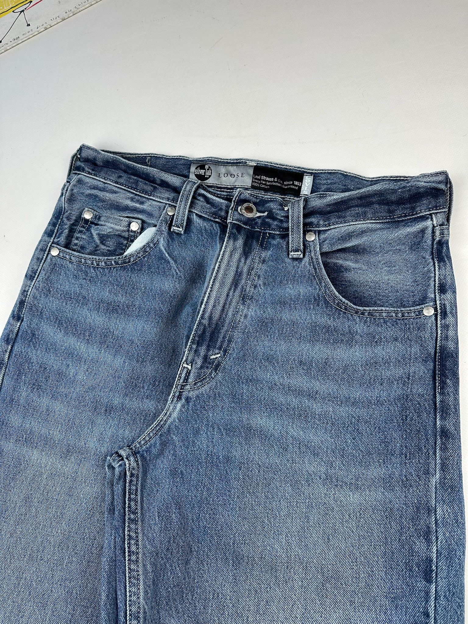 Levi's Vintage Y2K Levis Silvertab Baggy Jeans loose Size US 30 / EU 46 - 5 Thumbnail