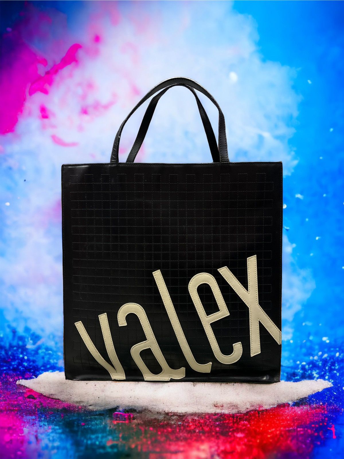 Valextra VALEXTRA MILANO BUG SPELLOUT LEATHER TOTE BAG Size ONE SIZE - 1 Thumbnail