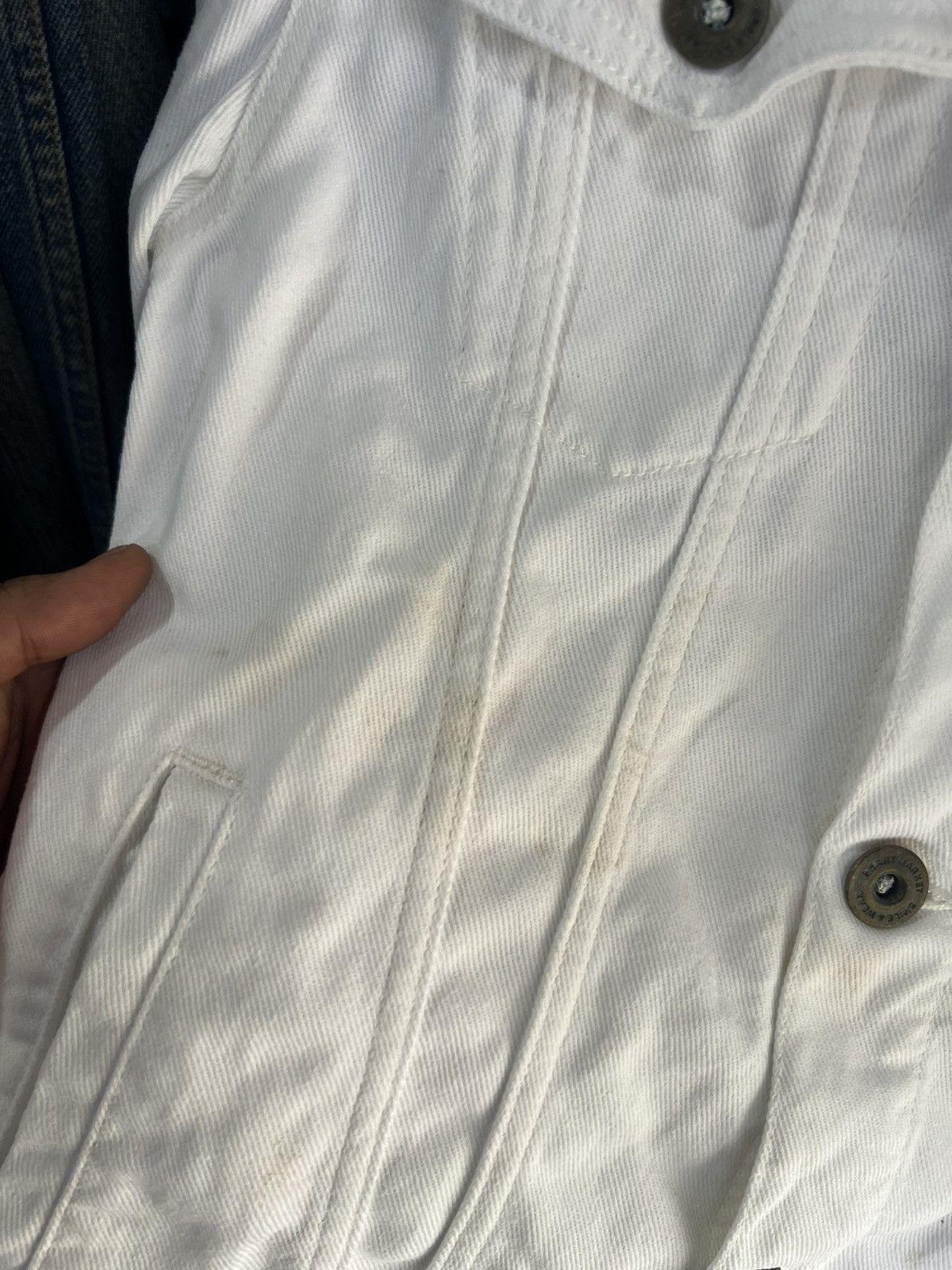 Japanese Brand 🔥White Heart Market Denim Jacket Size S / US 4 / IT 40 - 9 Thumbnail