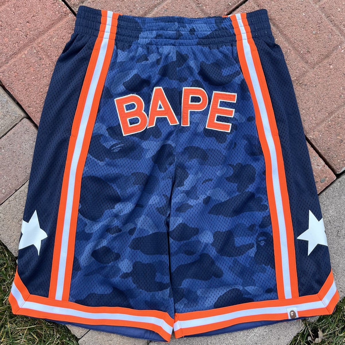 Bape SS22 A Bathing Ape Bape Camo Wide Basketball Shorts Sz XL Size US 31 - 1 Thumbnail