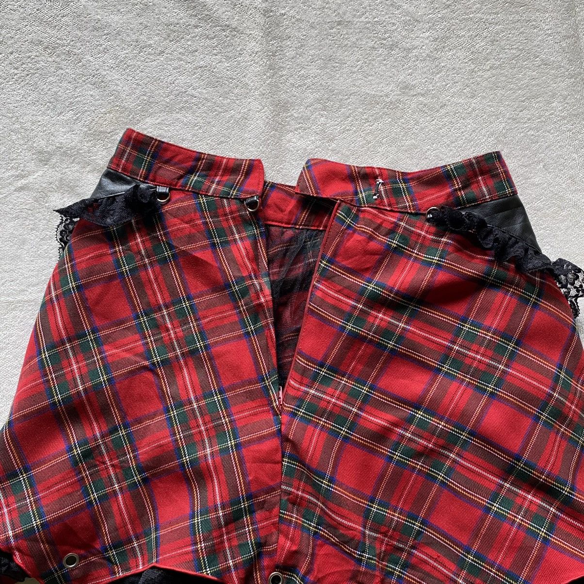 Seditionaries Seditionaries MAD PUNK Bondage Tartan Plaid Punker Skirt Size 30" / US 8 / IT 44 - 5 Thumbnail