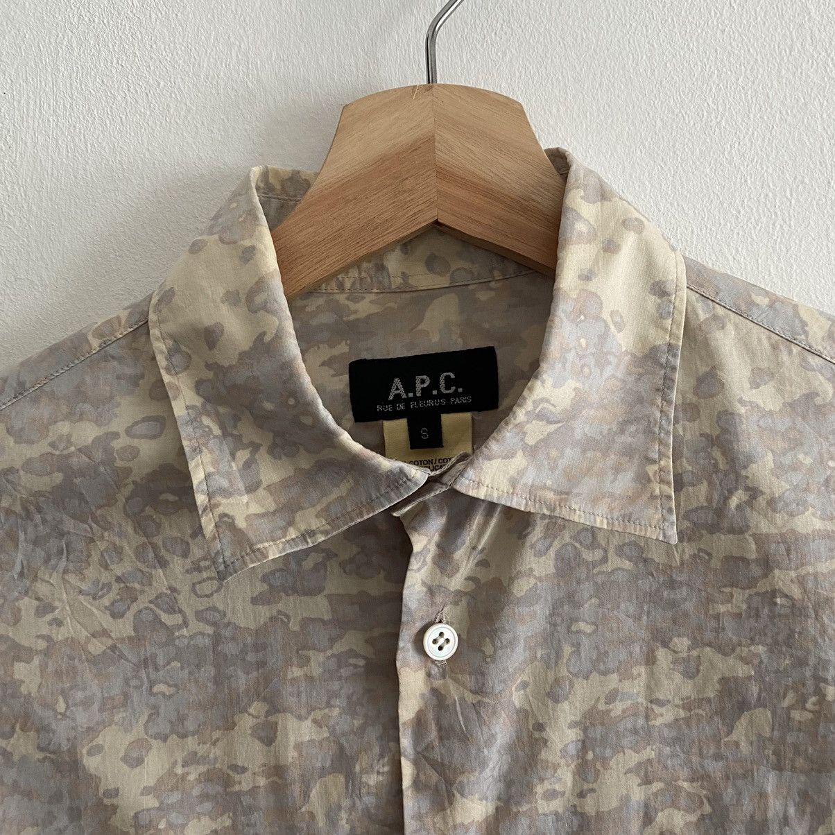A.P.C. APC Y2K Unique Camouflage Button Up Shirts Size US S / EU 44-46 / 1 - 3 Thumbnail