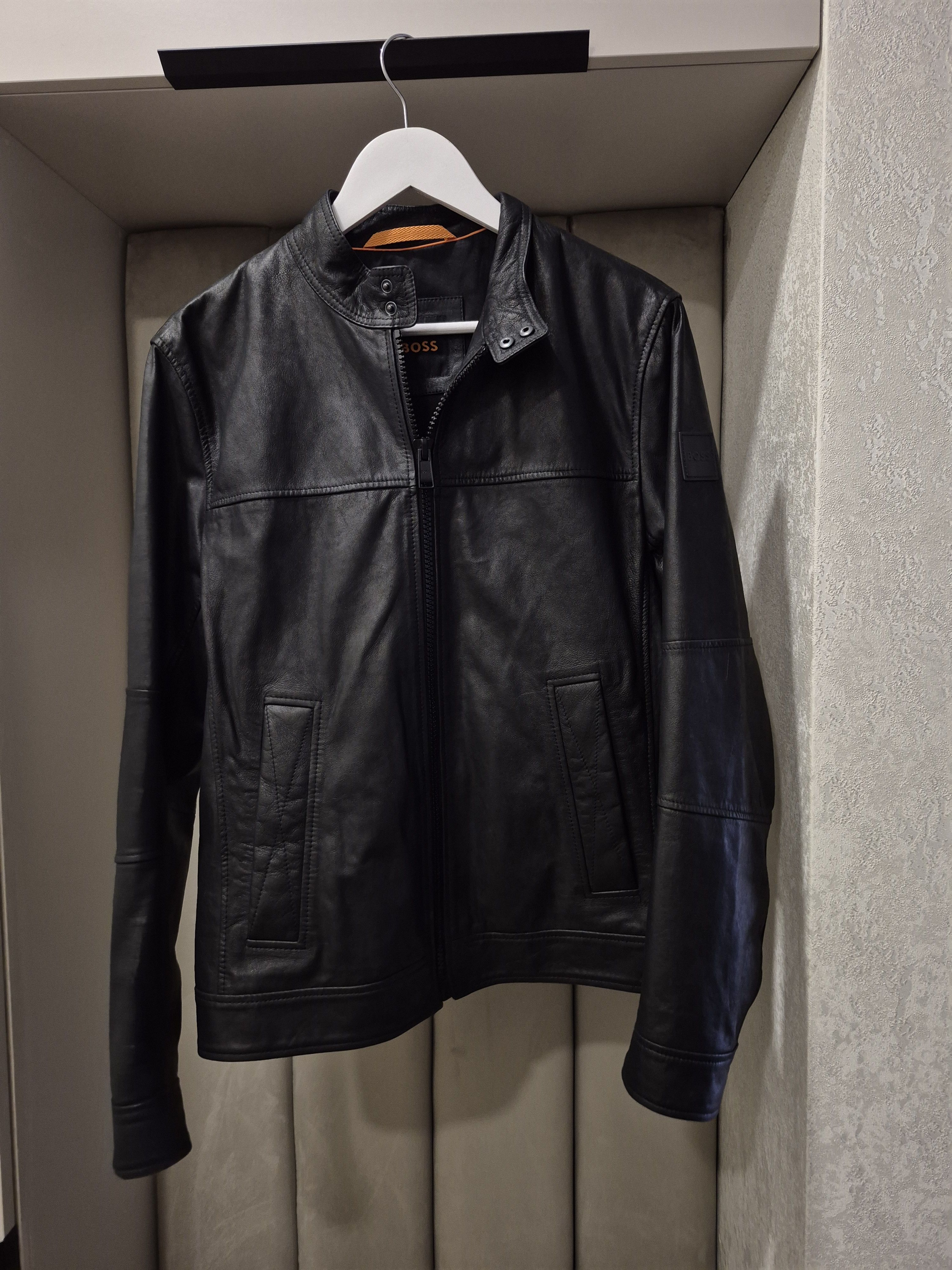 Hugo Boss Boss men leather jacket Size US M / EU 48-50 / 2 - 7 Thumbnail