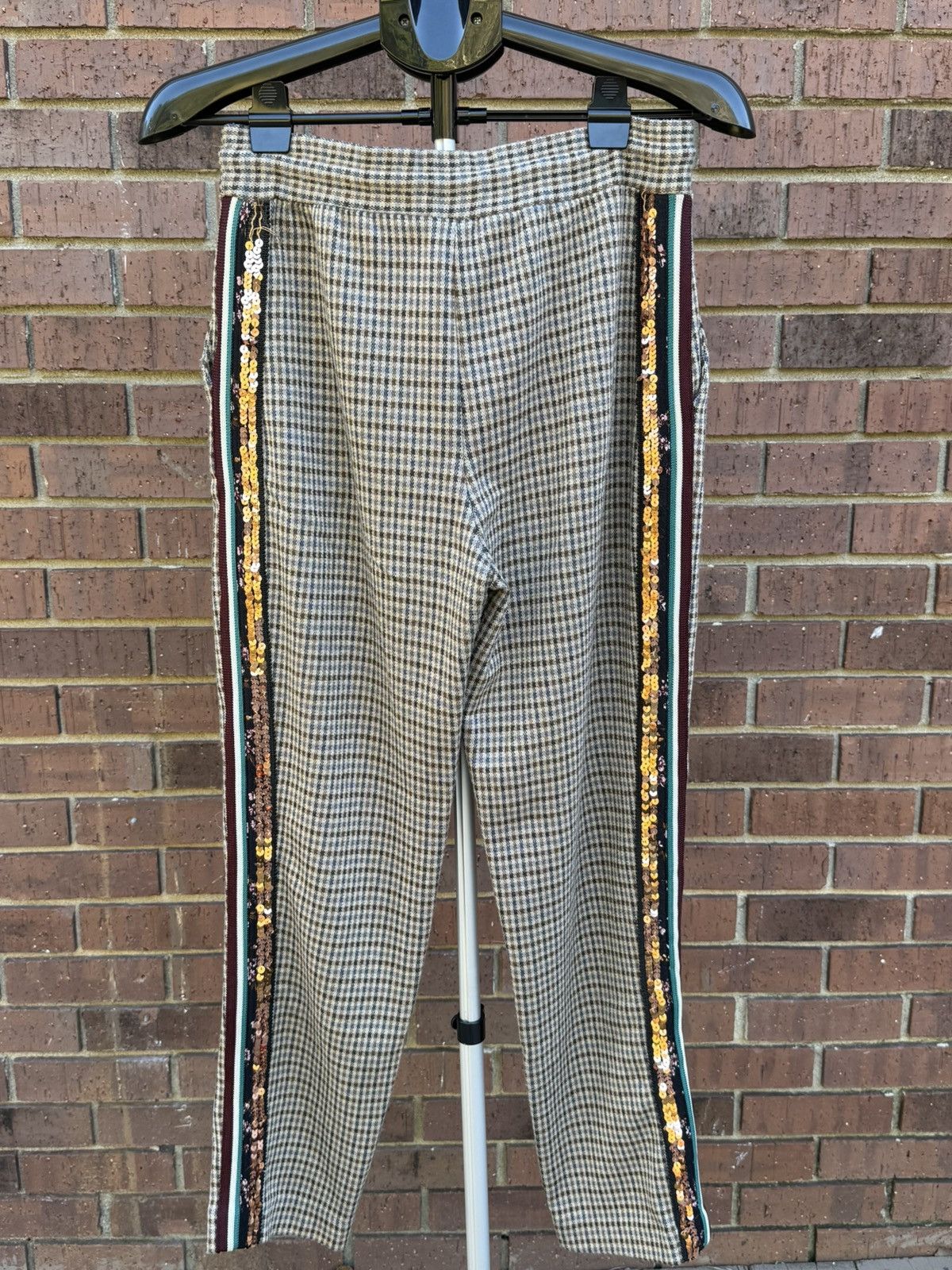Anthropologie Anthropologie Maeve Tapered Trousers Pants XS Houndstooth Size 30" / US 8 / IT 44 - 7 Thumbnail