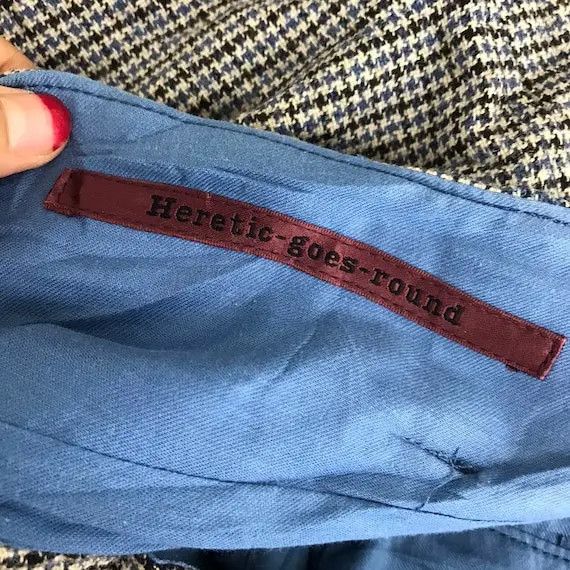 Japanese Brand Vtg HERETIC GOES AROUND Japan Plaids Checks Casual Pant Size 27" / US 4 / IT 40 - 5 Thumbnail