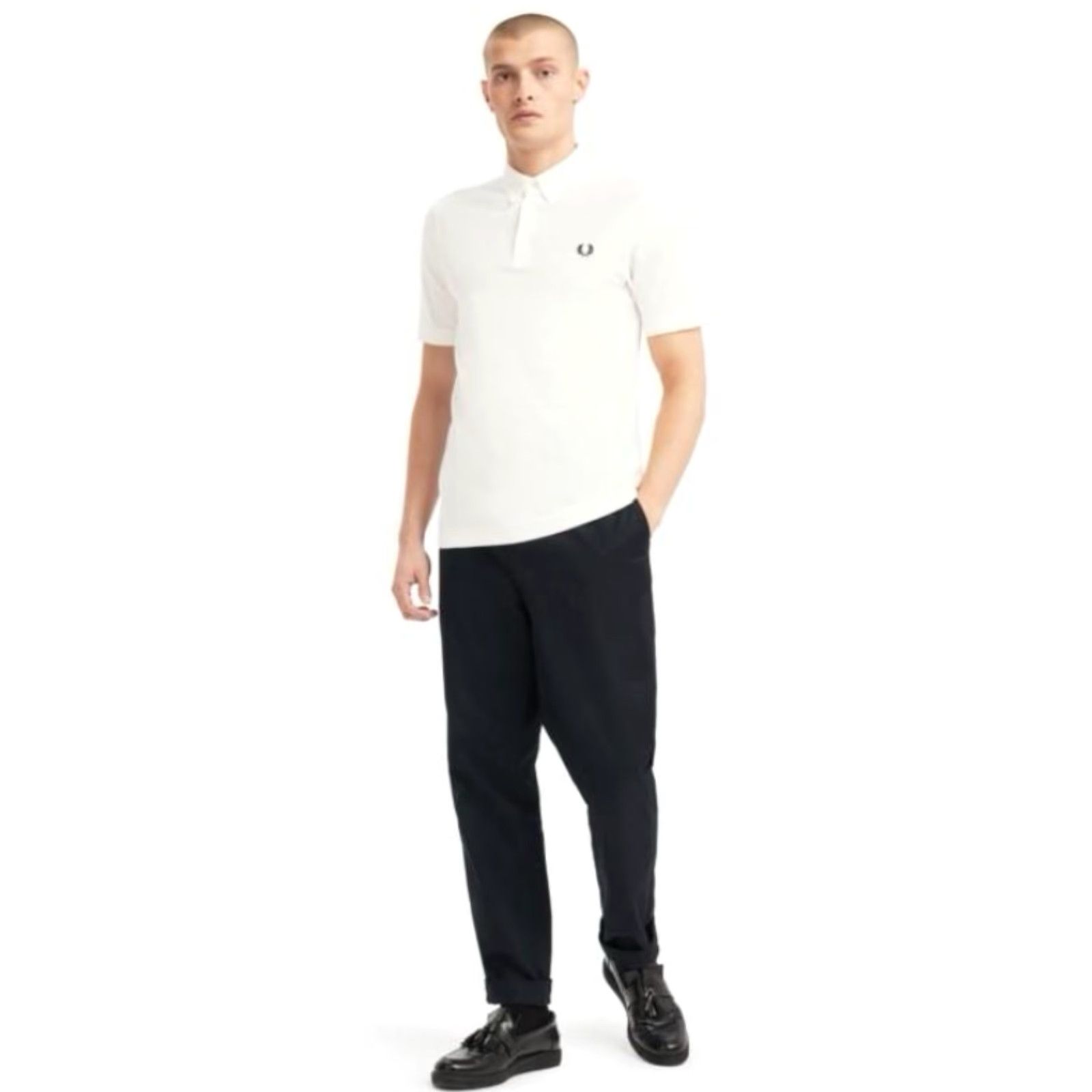 Fred Perry VINTAGE Fred Perry Tennis Polo T-Shirt Men L White Retro 90s Y2K Rare Hype Retro Polo Tee Size US L / EU 52-54 / 3 - 3 Thumbnail