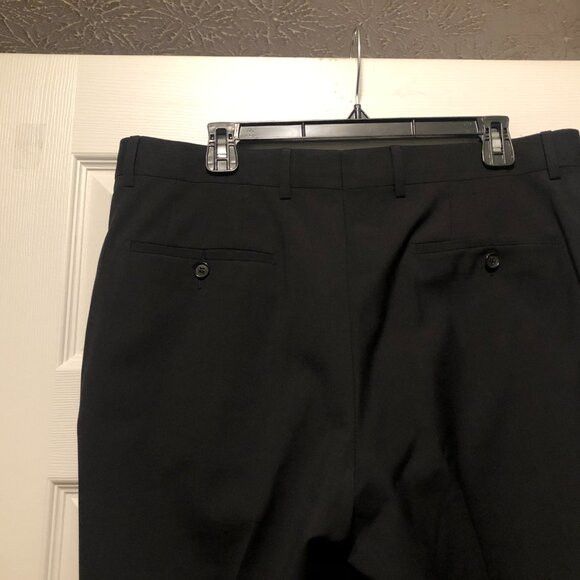 Hugo Boss Hugo boss men's black 100% virgin wool dress pants 36/32 Size 36R - 6 Thumbnail